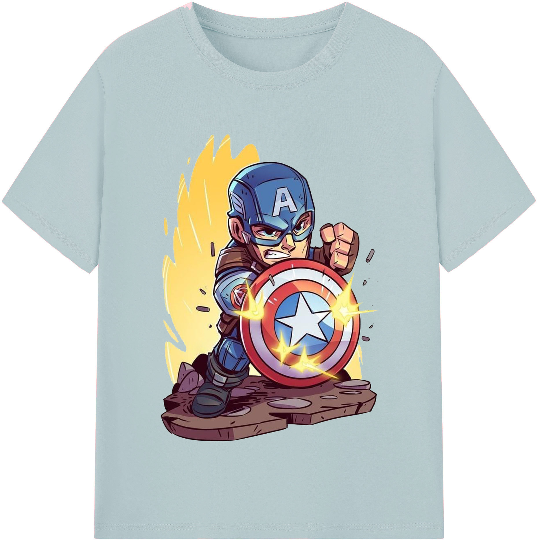 （画像用） アベンジャーズ The Avengers 綿100％半袖Tシャツ（フロントプリント）